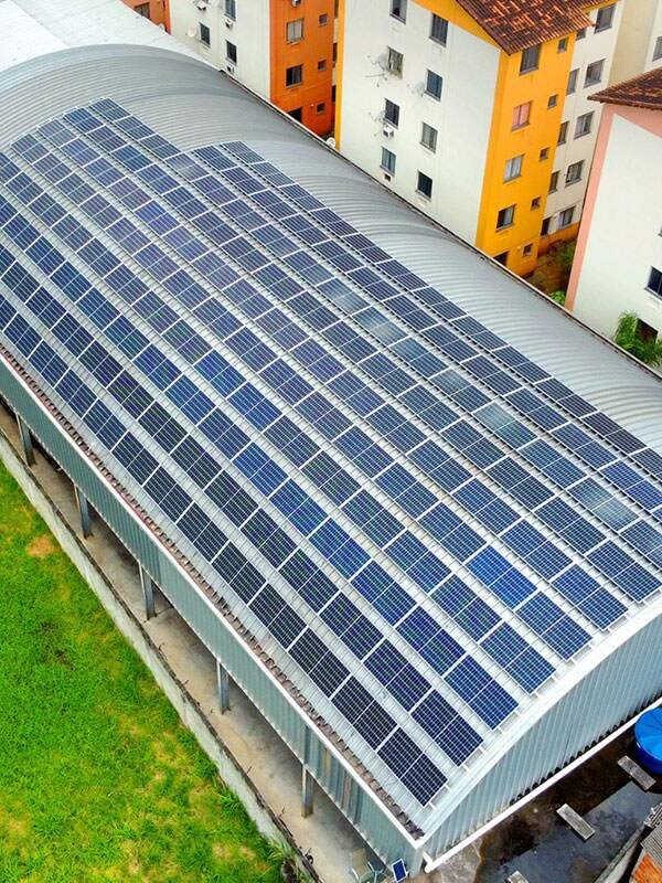 Galpão com usina solar GSB
